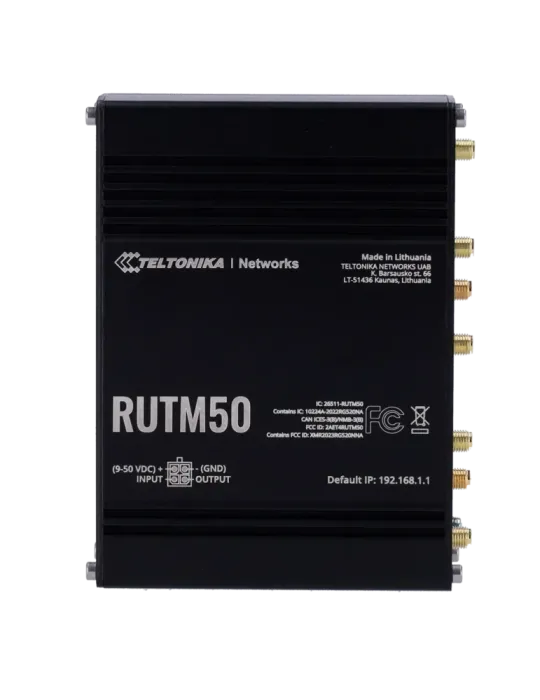 Teltonika Router Industrial 5G - 5G Sub-6Ghz SA/NSA Doble SIM - 5 puer