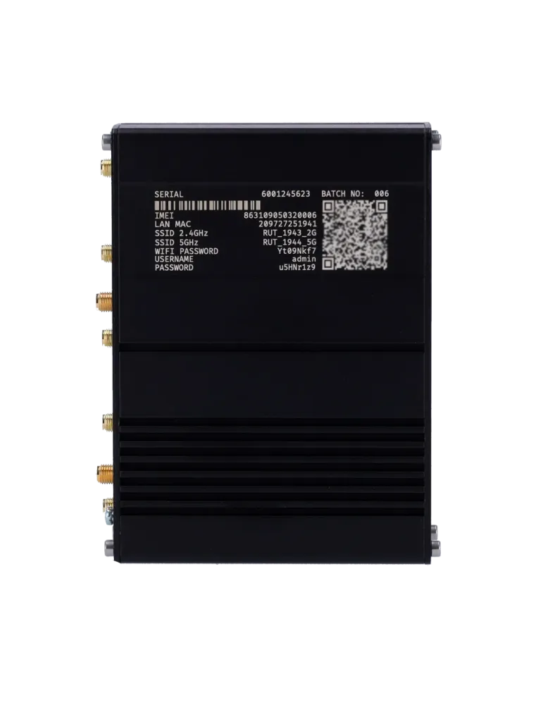 Teltonika Router Industrial 5G - 5G Sub-6Ghz SA/NSA Doble SIM - 5 puer