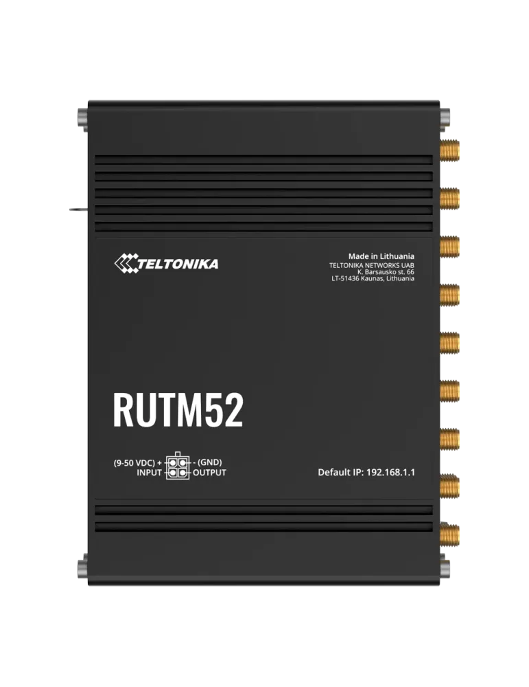 Teltonika Router Industrial 5G - Doble modem 5G Sub-6Ghz SA/NSA - 5 pu