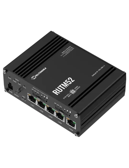 Teltonika Router Industrial 5G - Doble modem 5G Sub-6Ghz SA/NSA - 5 pu
