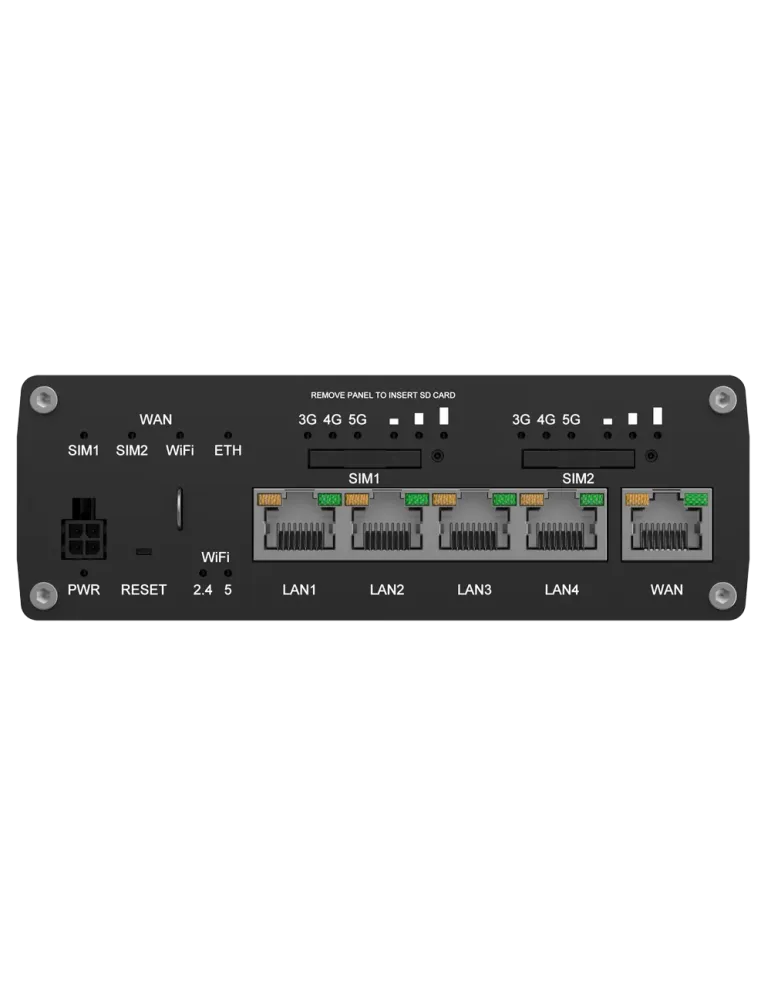Teltonika Router Industrial 5G - Doble modem 5G Sub-6Ghz SA/NSA - 5 pu