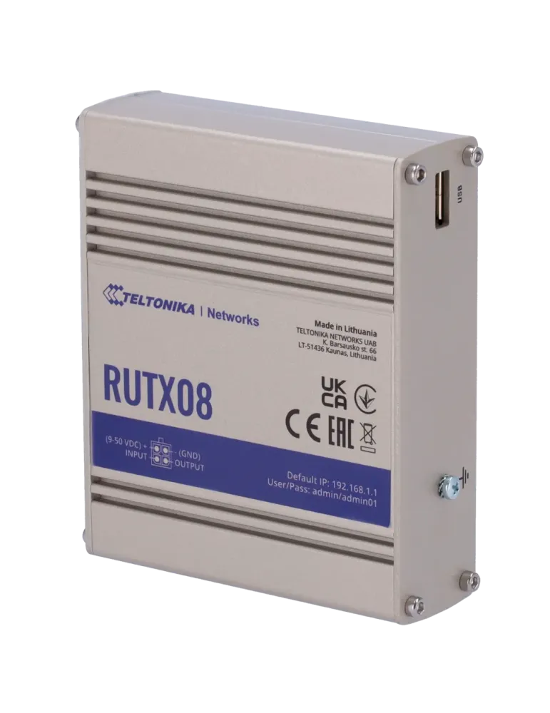 Teltonika Router Industrial - 4 puertos Ethernet RJ45 Gigabit - USB 2.