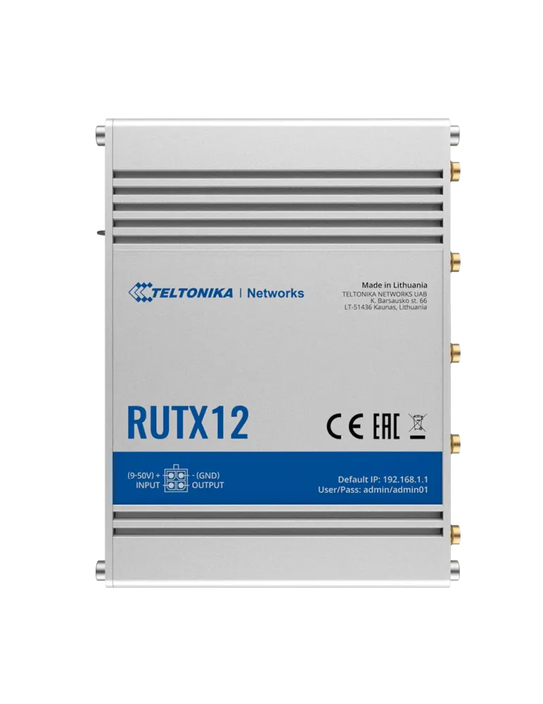 Teltonika Router 4G Industrial - Doble Módem 4G Cat 6 Dual SIM - Wi-Fi