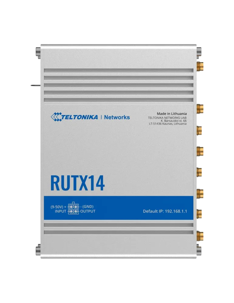 Teltonika Router 4G Industrial - Módem 4G Cat 12 Dual SIM - Wi-Fi 5 -