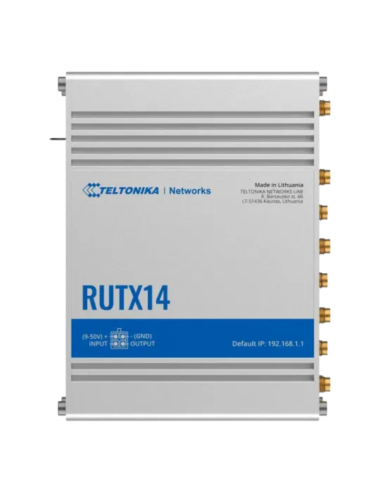 Teltonika Router 4G Industrial - Módem 4G Cat 12 Dual SIM - Wi-Fi 5 -