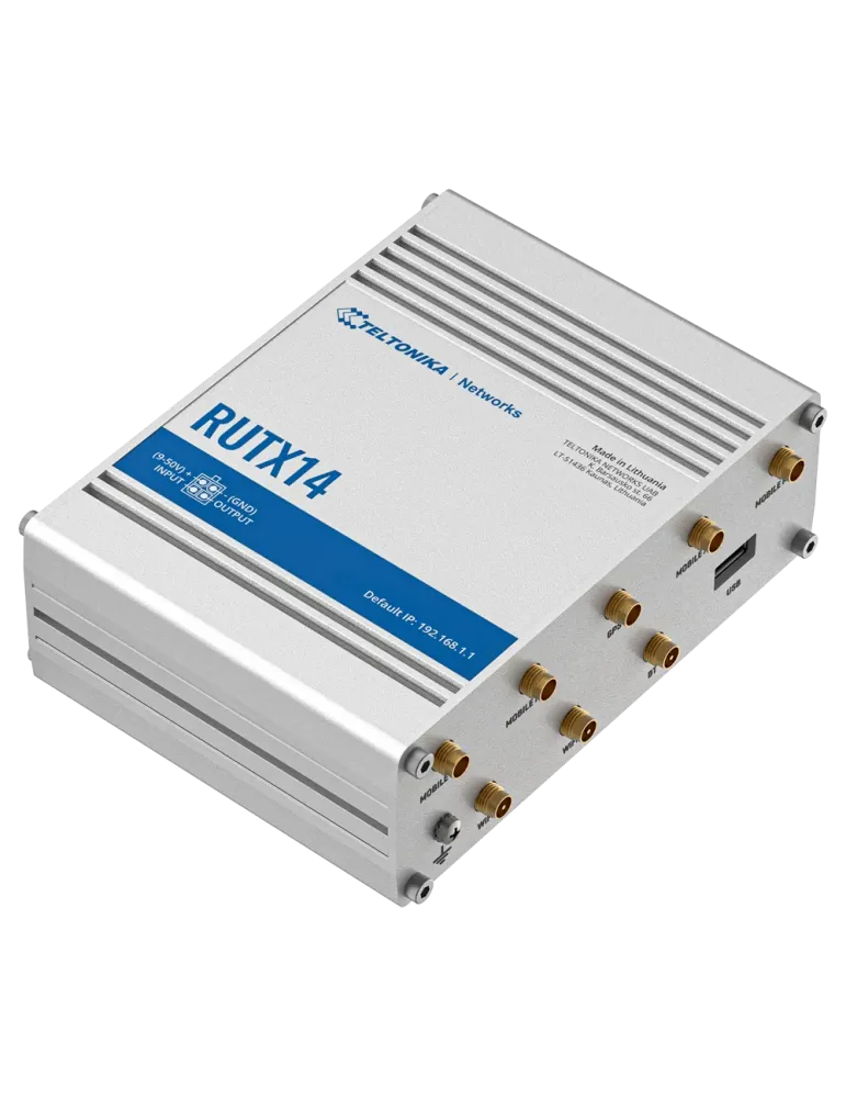 Teltonika Router 4G Industrial - Módem 4G Cat 12 Dual SIM - Wi-Fi 5 -