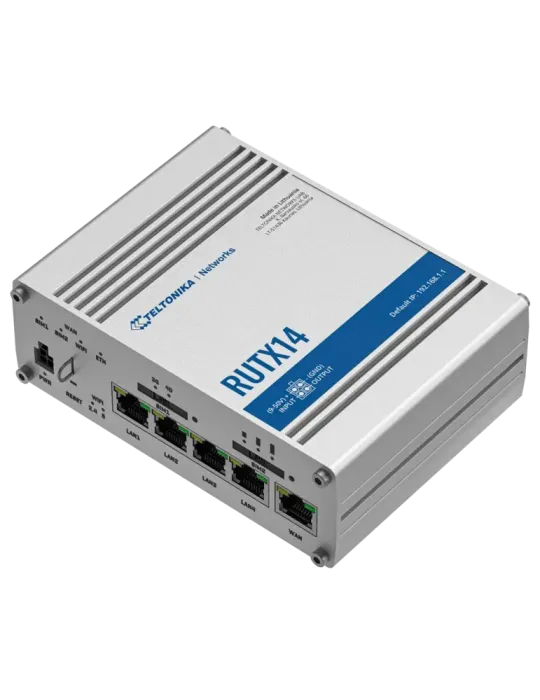 Teltonika Router 4G Industrial - Módem 4G Cat 12 Dual SIM - Wi-Fi 5 -