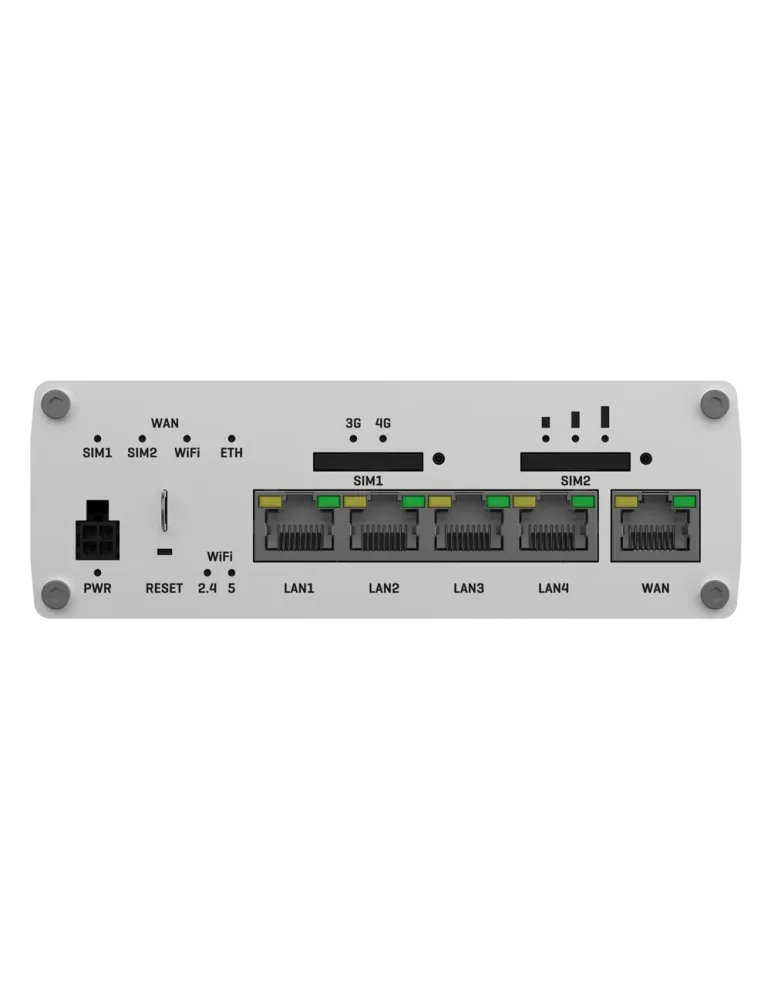 Teltonika Router 4G Industrial - Módem 4G Cat 12 Dual SIM - Wi-Fi 5 -