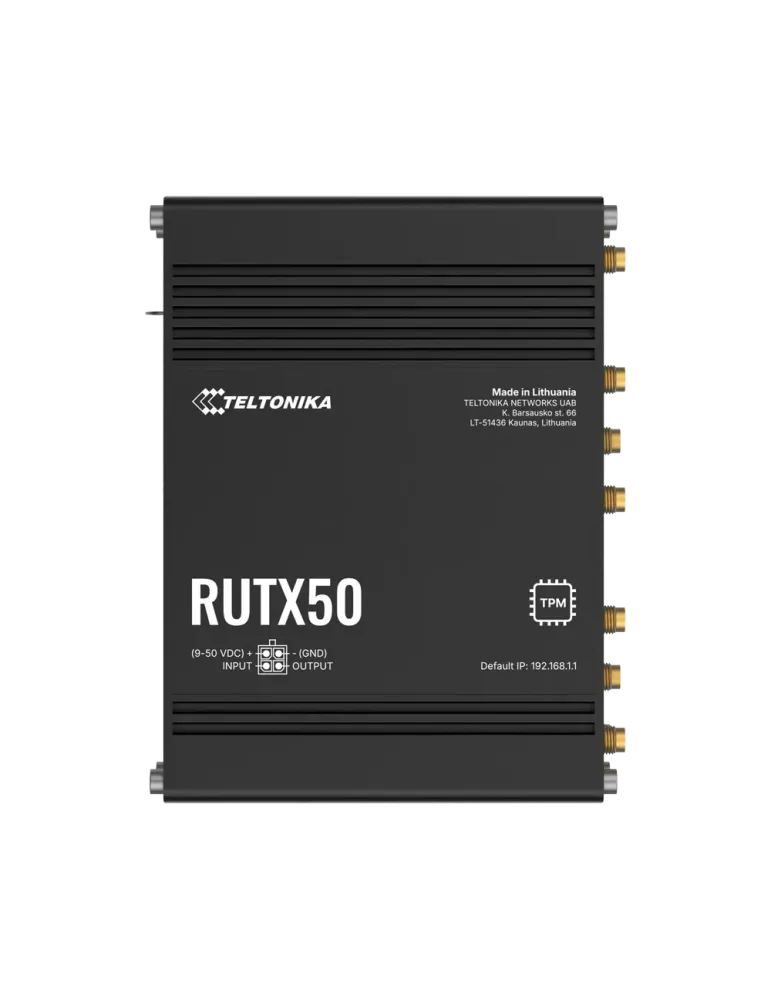 Teltonika Router 5G Industrial - 5G Sub-6Ghz SA/NSA - Doble Módem Dual
