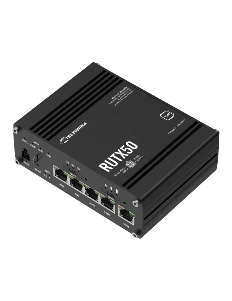 Teltonika Router 5G Industrial - 5G Sub-6Ghz SA/NSA - Doble Módem Dual