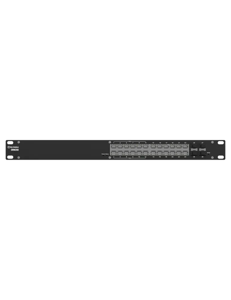Teltonika Switch PoE Gigabit Capa 3 - 12 x PoE +12 x Rj45 + 4 SFP - 30
