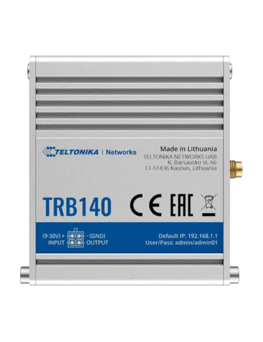 Teltonika Gateway 4G Industrial - 4G Cat 4 / 3G / 2G - Puerto Ethernet