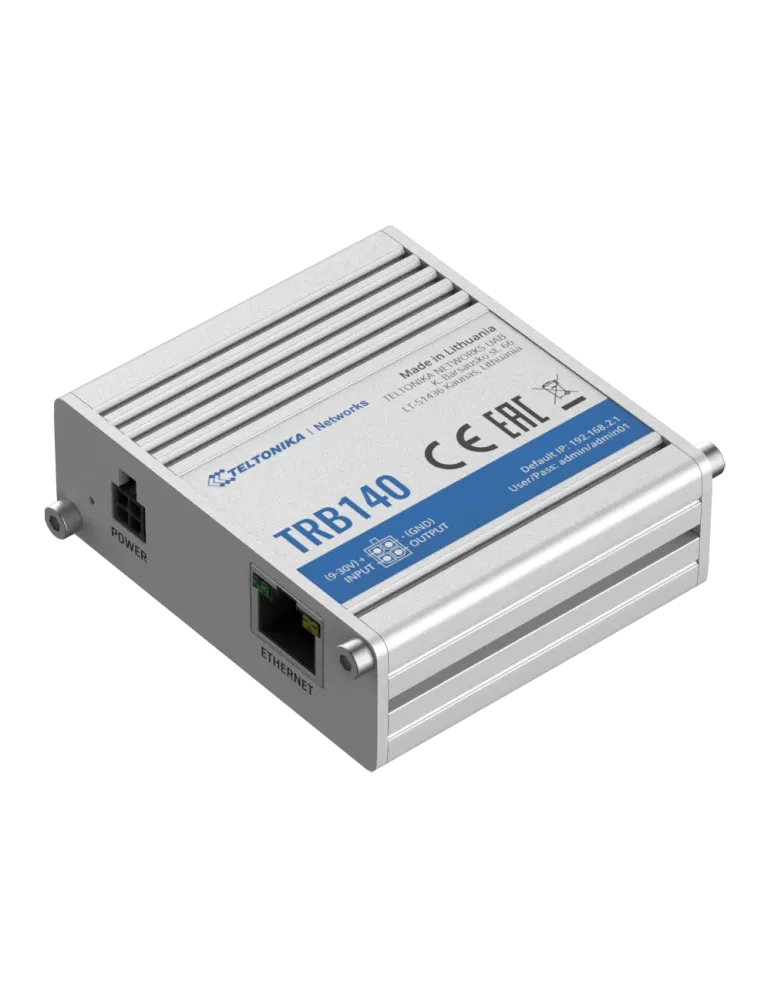 Teltonika Gateway 4G Industrial - 4G Cat 4 / 3G / 2G - Puerto Ethernet