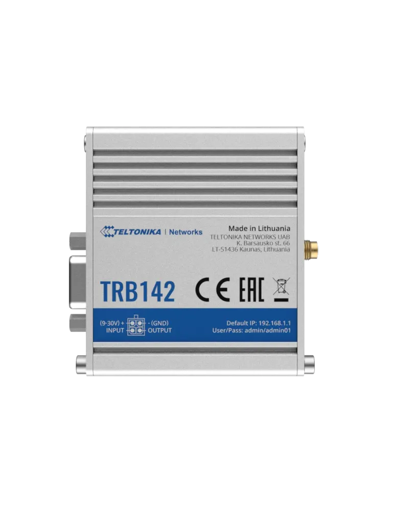Teltonika Gateway 4G Industrial - 4G Cat 1 / 3G / 2G - Puerto RS232 -