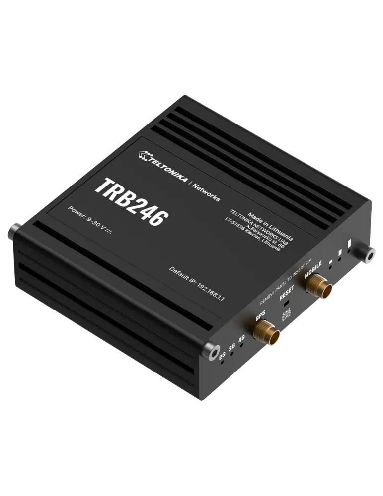Teltonika Gateway 4G Industrial - 4G Cat 4 / 3G / 2G - Puerto RJ45 10/