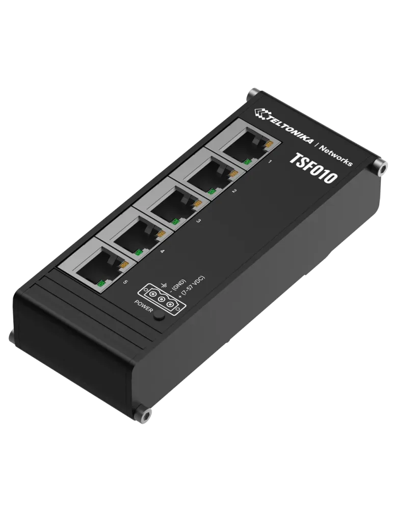 Teltonika Switch No gestionable Industrial - 5 puertos Ethernet RJ45 F