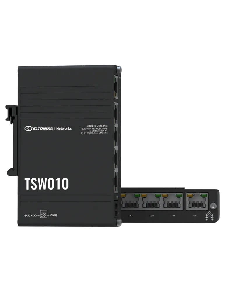 Teltonika Switch No gestionable Industrial - 5 puertos Ethernet RJ45 F