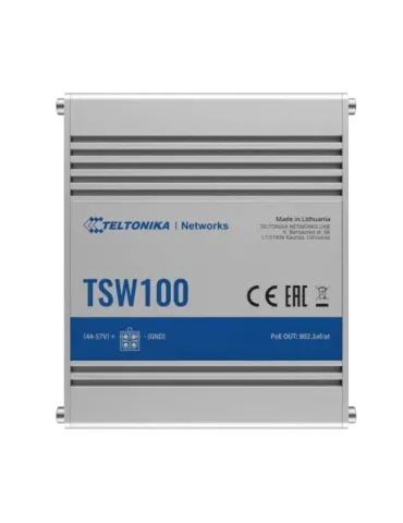 Teltonika Switch PoE No gestionable Industrial - 5 puertos Ethernet RJ