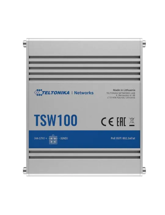 Teltonika Switch PoE No gestionable Industrial - 5 puertos Ethernet RJ