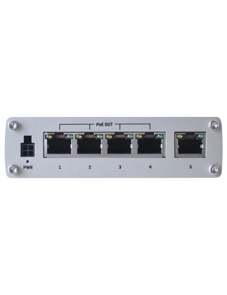 Teltonika Switch PoE No gestionable Industrial - 5 puertos Ethernet RJ