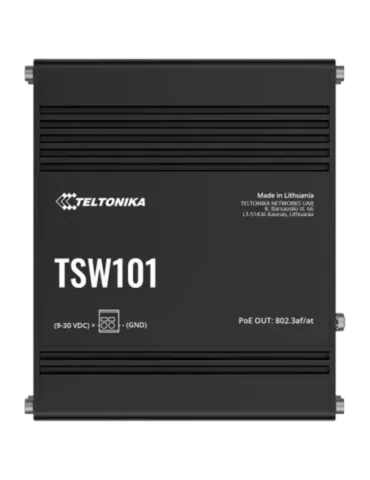 Teltonika Switch PoE No gestionable Industrial - 5 puertos Ethernet RJ