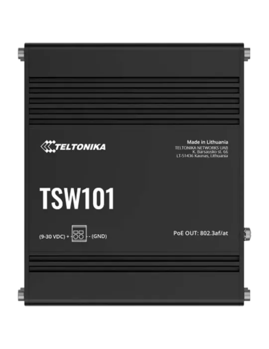 Teltonika Switch PoE No gestionable Industrial - 5 puertos Ethernet RJ