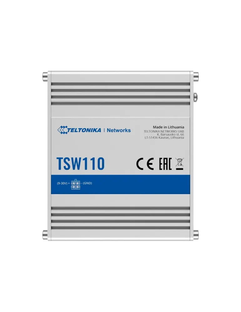 Teltonika Switch No gestionable Industrial - 5 puertos Ethernet RJ45 G