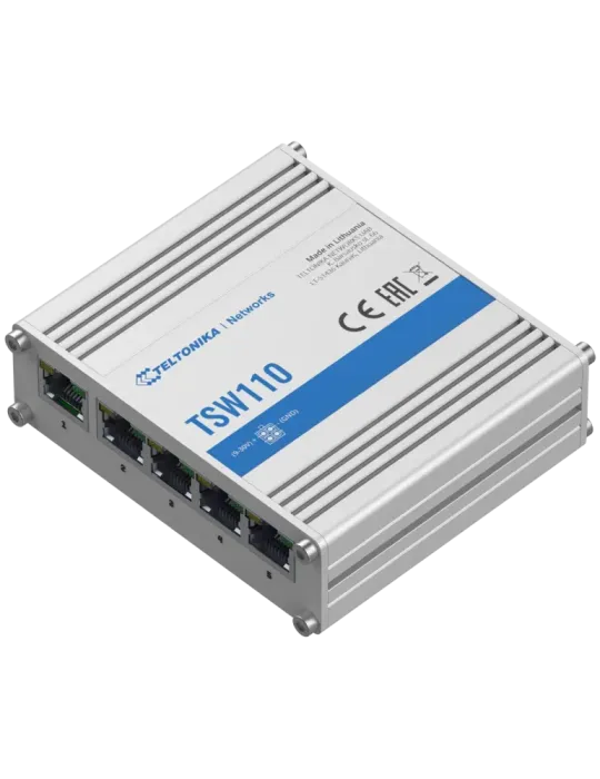 Teltonika Switch No gestionable Industrial - 5 puertos Ethernet RJ45 G