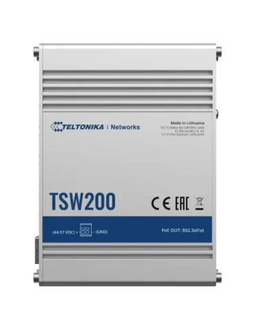 Teltonika Switch PoE No gestionable Industrial - 8 puertos Ethernet RJ