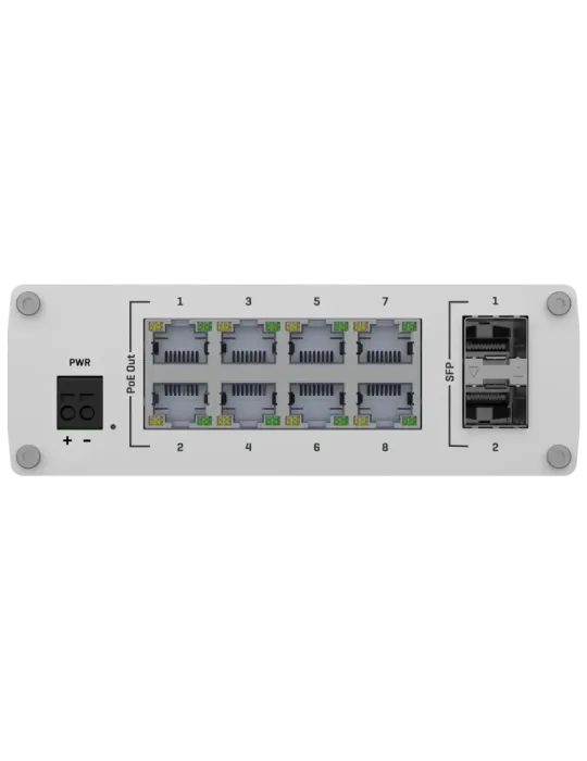 Teltonika Switch PoE No gestionable Industrial - 8 puertos Ethernet RJ