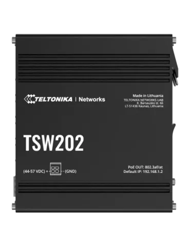 Teltonika Switch PoE Gestionable Industrial - 8 puertos Ethernet RJ45