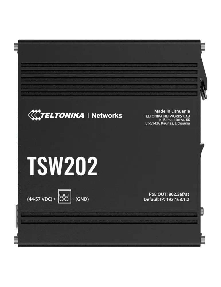 Teltonika Switch PoE Gestionable Industrial - 8 puertos Ethernet RJ45