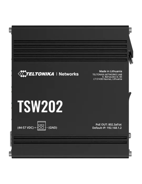 Teltonika Switch PoE Gestionable Industrial - 8 puertos Ethernet RJ45