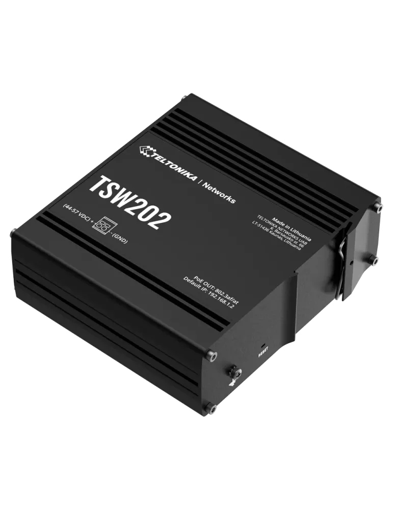 Teltonika Switch PoE Gestionable Industrial - 8 puertos Ethernet RJ45