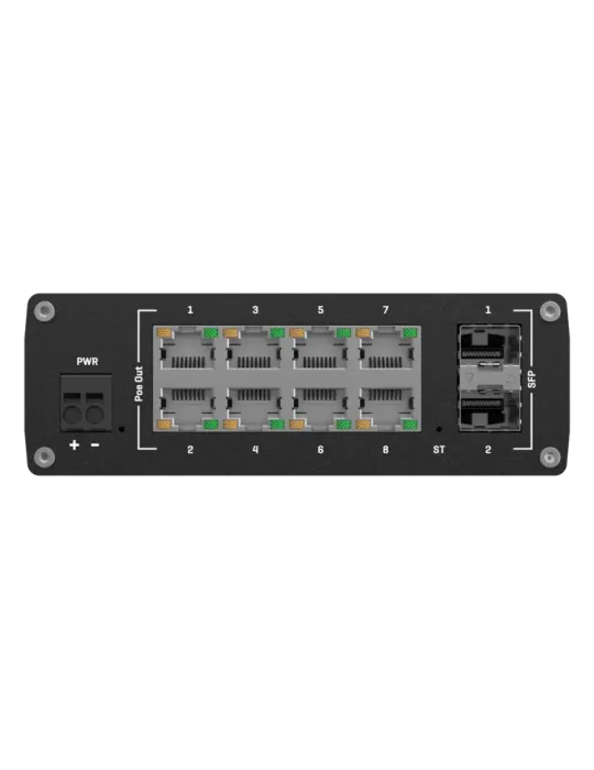 Teltonika Switch PoE Gestionable Industrial - 8 puertos Ethernet RJ45