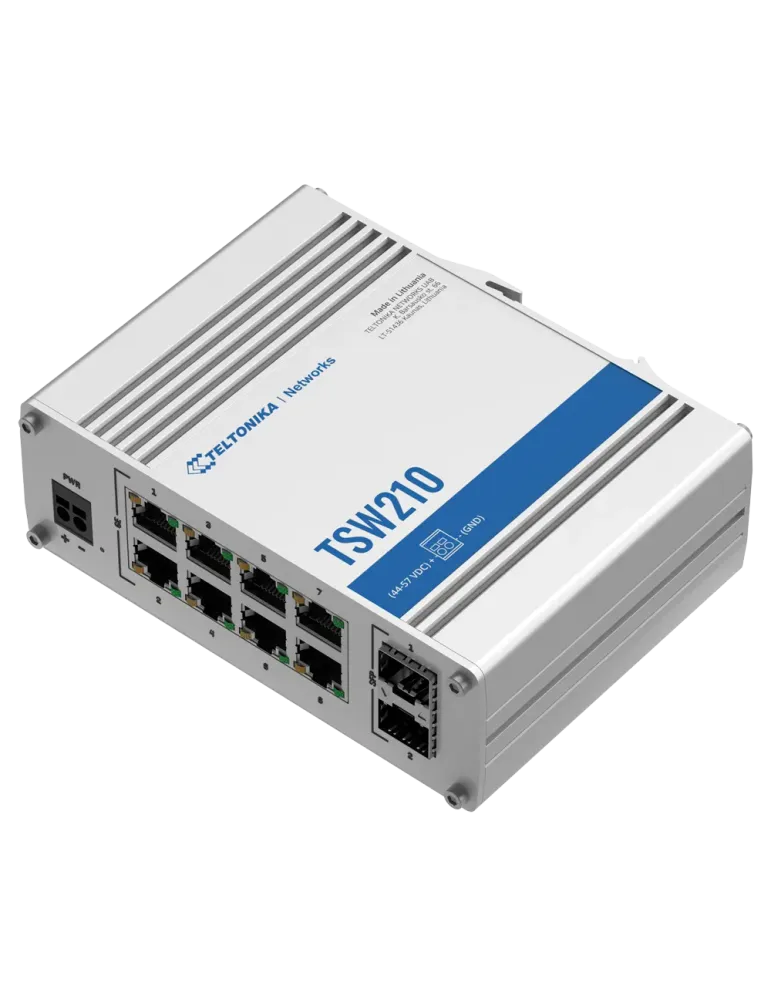 Teltonika Switch No gestionable Industrial - 8 puertos Ethernet RJ45 G