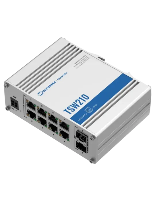 Teltonika Switch No gestionable Industrial - 8 puertos Ethernet RJ45 G