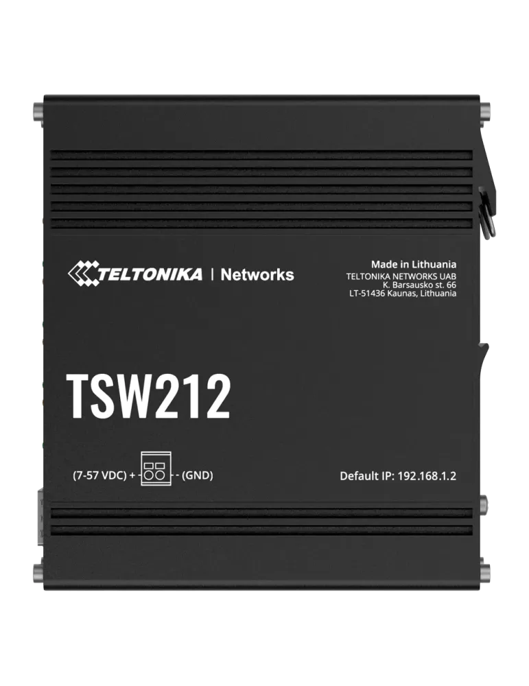 Teltonika Switch Gestionable Industrial - 8 puertos Ethernet RJ45 Giga