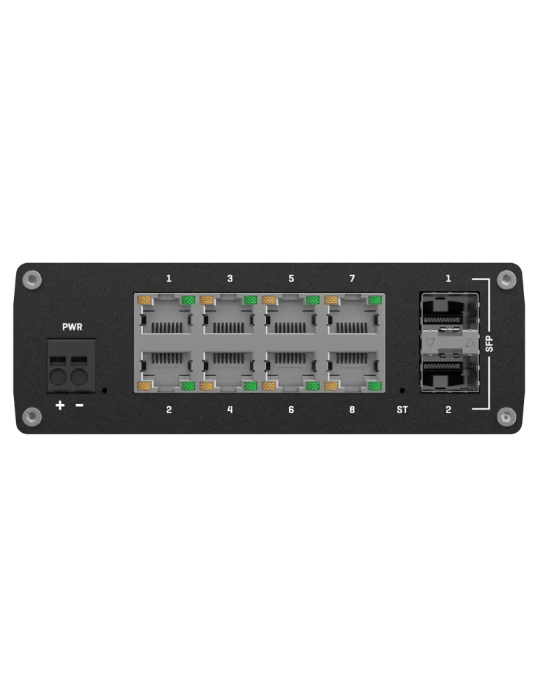 Teltonika Switch Gestionable Industrial - 8 puertos Ethernet RJ45 Giga