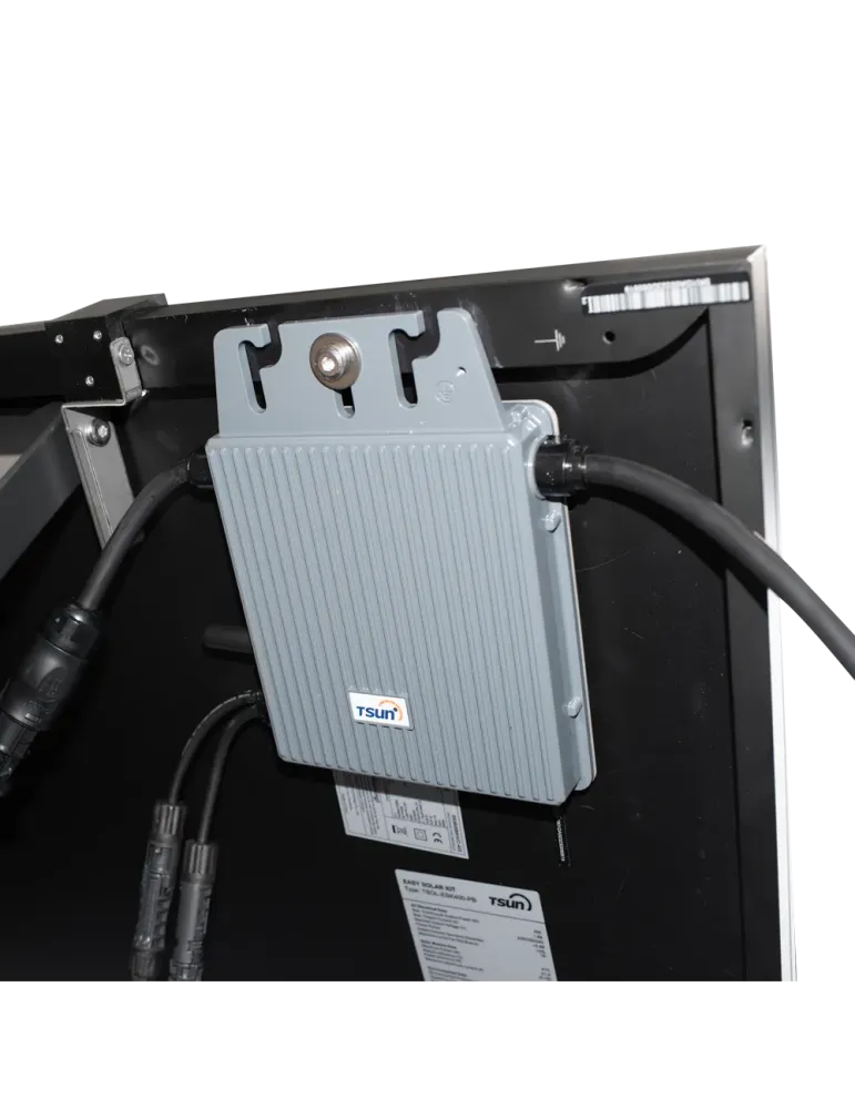 TSUN Kit Solar Pop Up - Panel Full Black 400W - Microinversor MS400 40