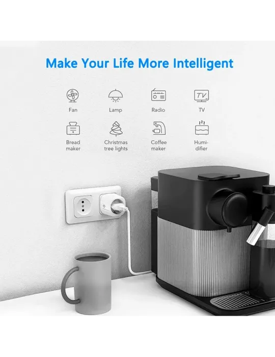 TUYA Enchufe inteligente - WiFi 2.4 GHz / Matter - Carga máxima 16A -