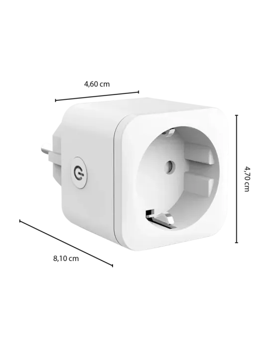 TUYA Enchufe inteligente - WiFi 2.4 GHz / Matter - Carga máxima 16A -