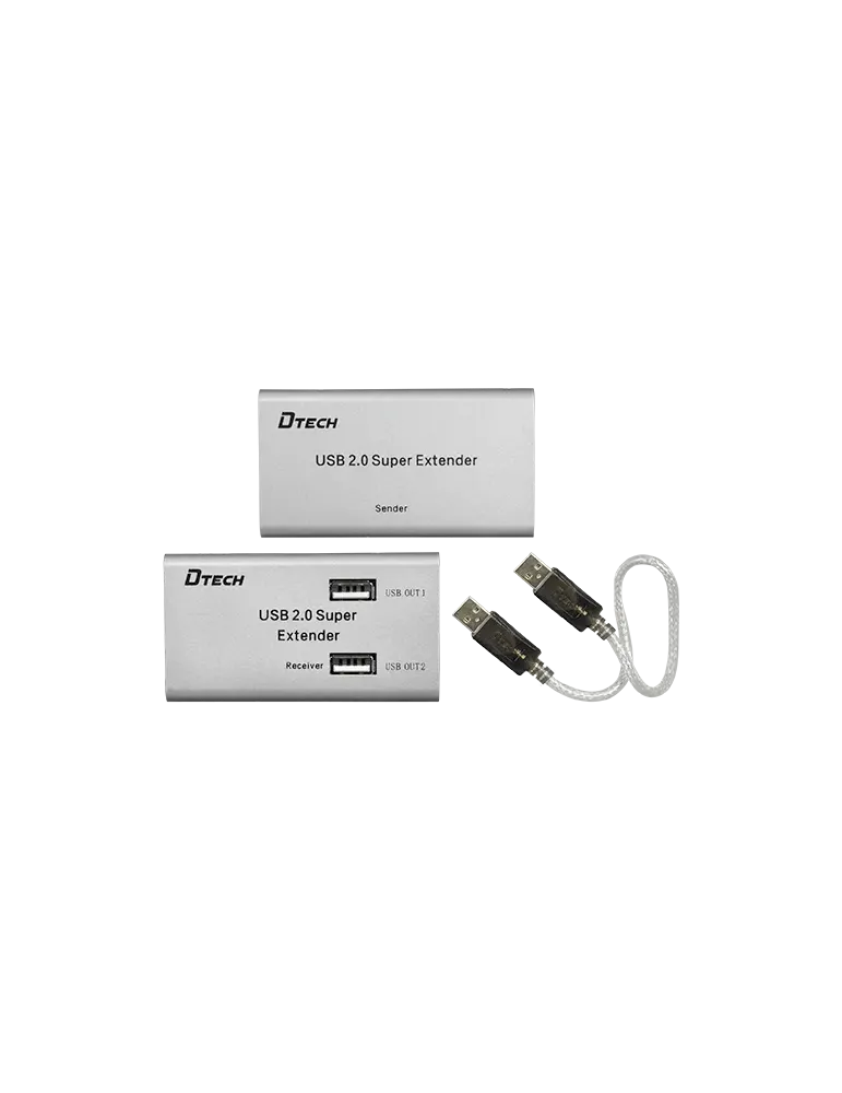 MARCA BLANCA Extensor de señal USB - Alcance 50 m - Permite conexiones