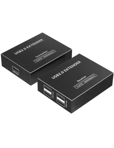 LENKENG Extensor USB 2.0 LAN - 1 entrada USB - 4 salidas USB - Longitu