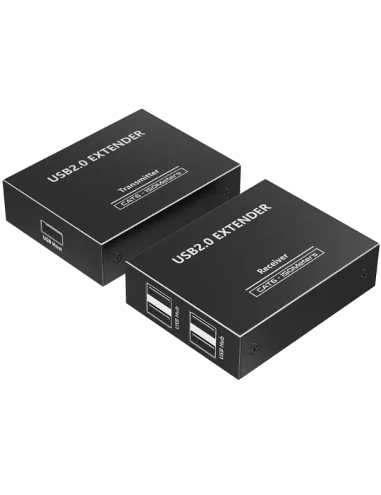 LENKENG Extensor USB 2.0 LAN - 1 entrada USB - 4 salidas USB - Longitu