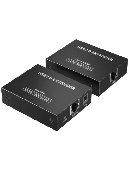 LENKENG Extensor USB 2.0 LAN - 1 entrada USB - 4 salidas USB - Longitu