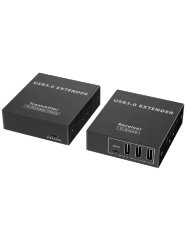 LENKENG Extensor USB 3.0 LAN - 1 entrada USB - 4 salidas USB - Longitu