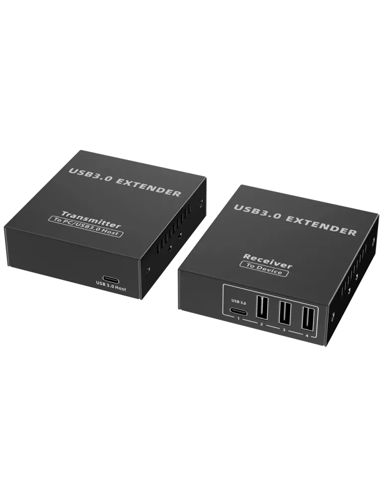 LENKENG Extensor USB 3.0 LAN - 1 entrada USB - 4 salidas USB - Longitu