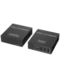 LENKENG Extensor USB 3.0 LAN - 1 entrada USB - 4 salidas USB - Longitu
