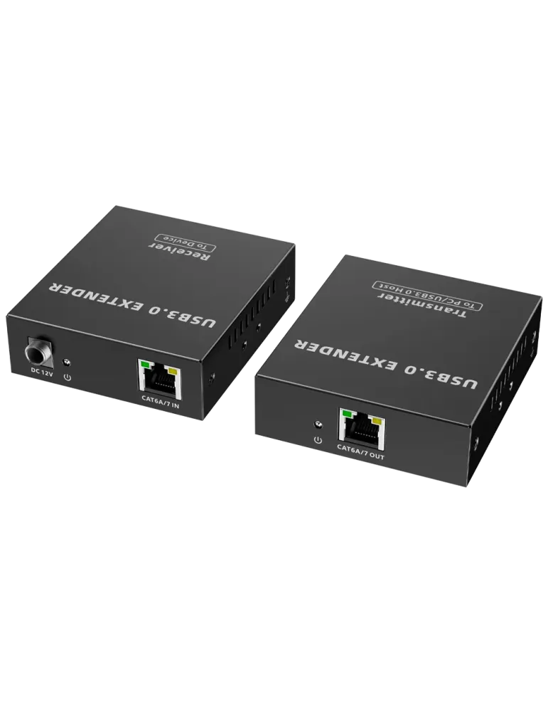 LENKENG Extensor USB 3.0 LAN - 1 entrada USB - 4 salidas USB - Longitu